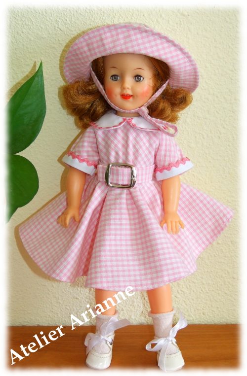 Tenue Coline pour poupées Meadow Dolls 28 cm ou Shirley Temple