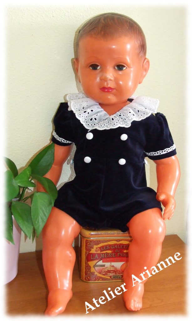 Grand Baigneur PAT SNF 55 Cm - Polyéthylène Vintage - Très Bon état