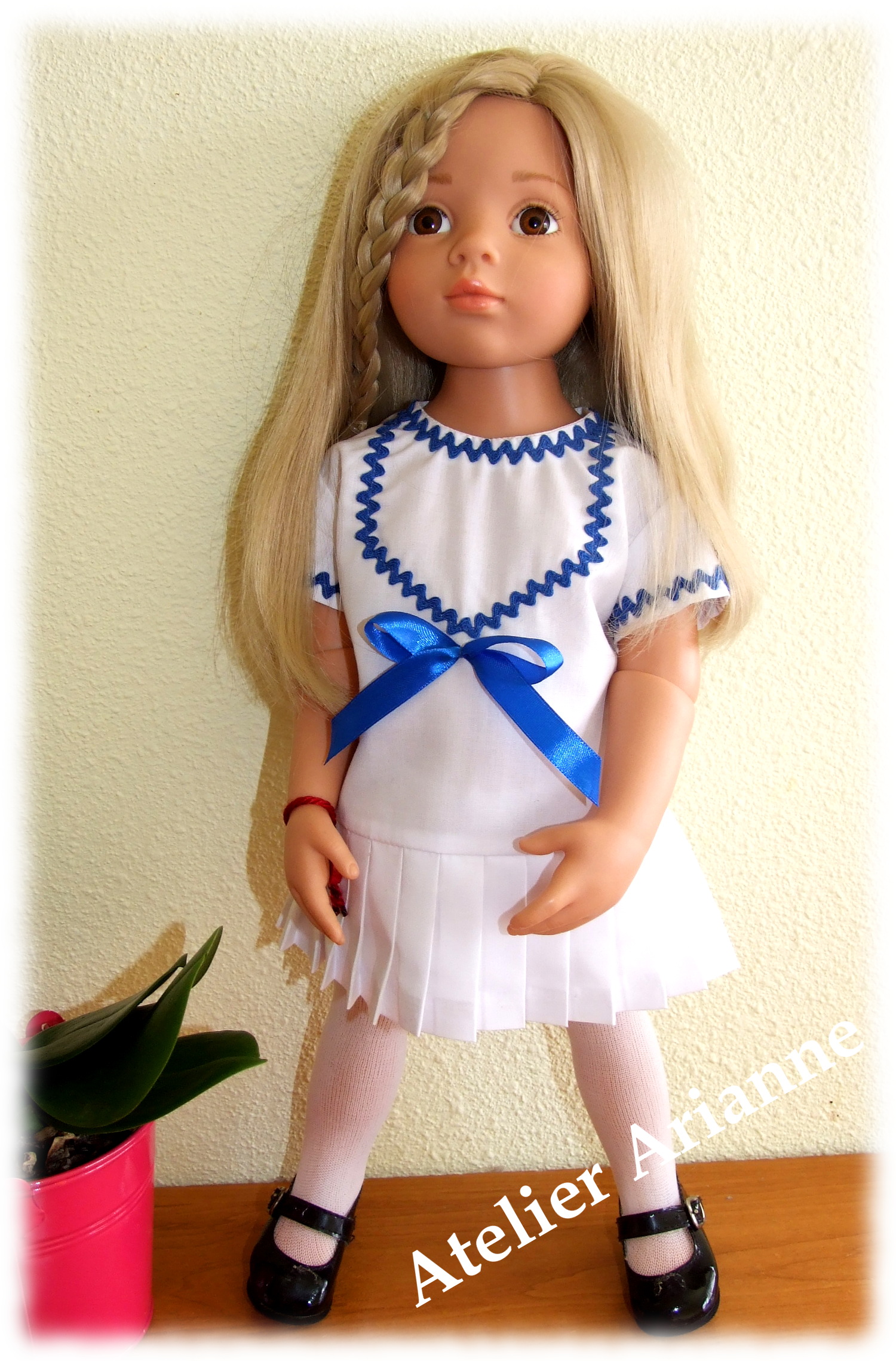 Tenue Clara pour poupées Raynal, Gotz, American girl, Journey Girl 48-50 cm