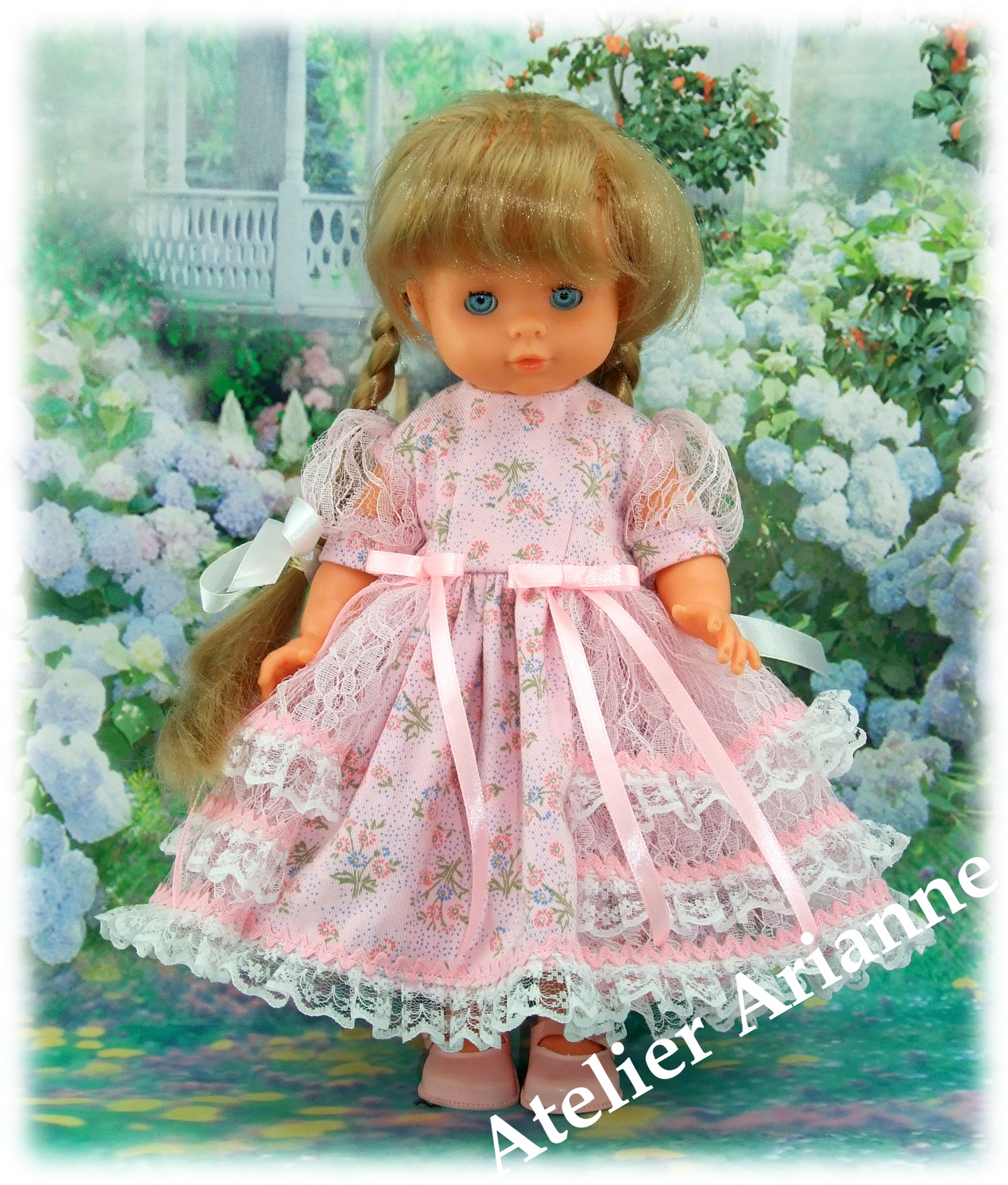 Tenue Eloise pour poupées Little Darling ,Minouche,Corolle, Bella 33-35 cm