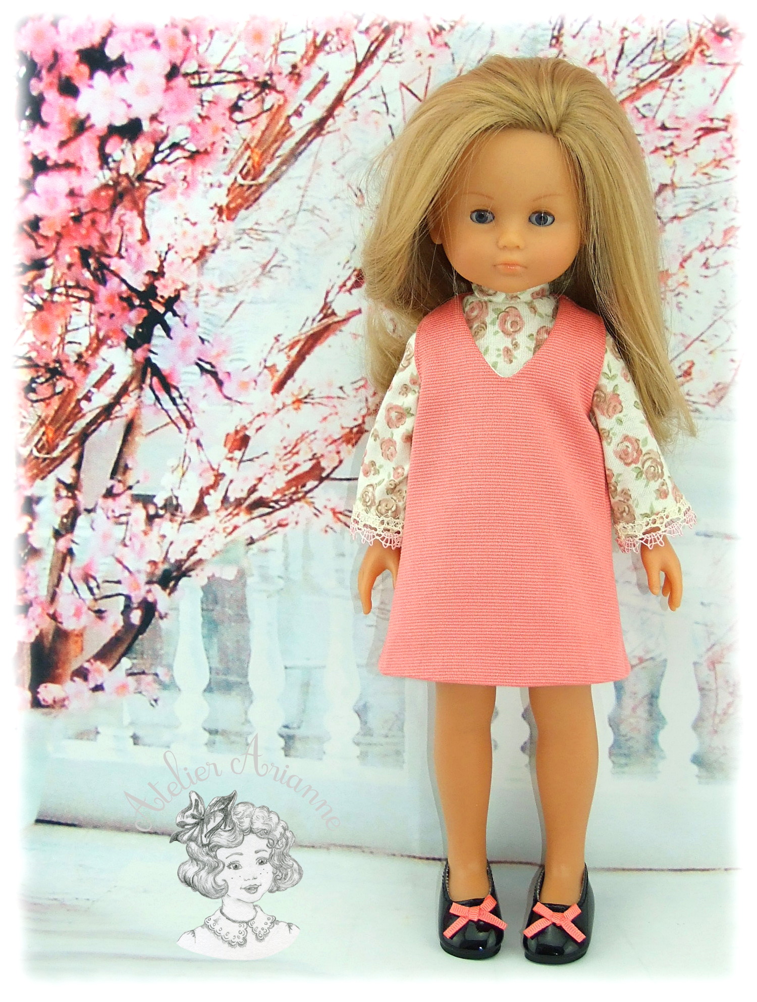Robe Suzie pour poupée Chérie de Corolle et Paola Reina de 33 cm