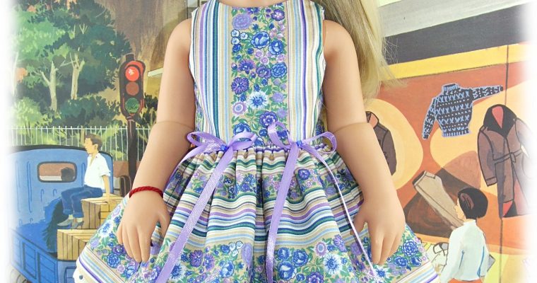 Violaine – robe et bandeau pour poupée Götz