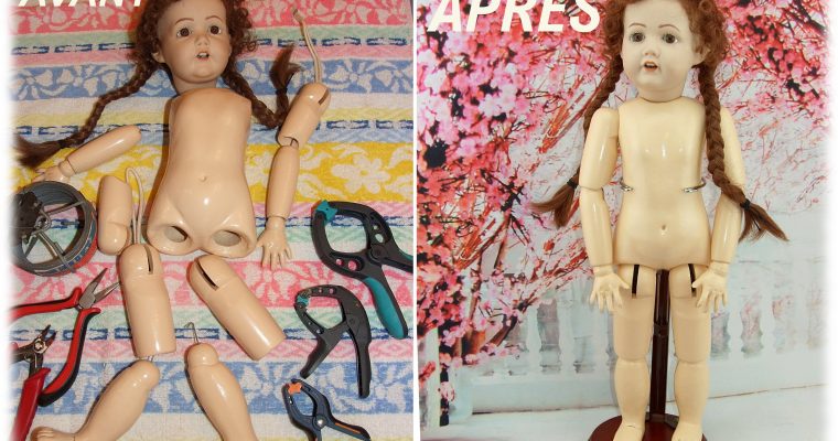 LA CLINIQUE DES POUPÉES – Changement d’élastiques pour une poupée articulée