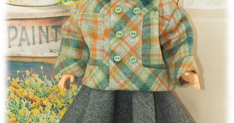 Veste Avril 1957 Tenue Modes et Travaux pour poupée Françoise
