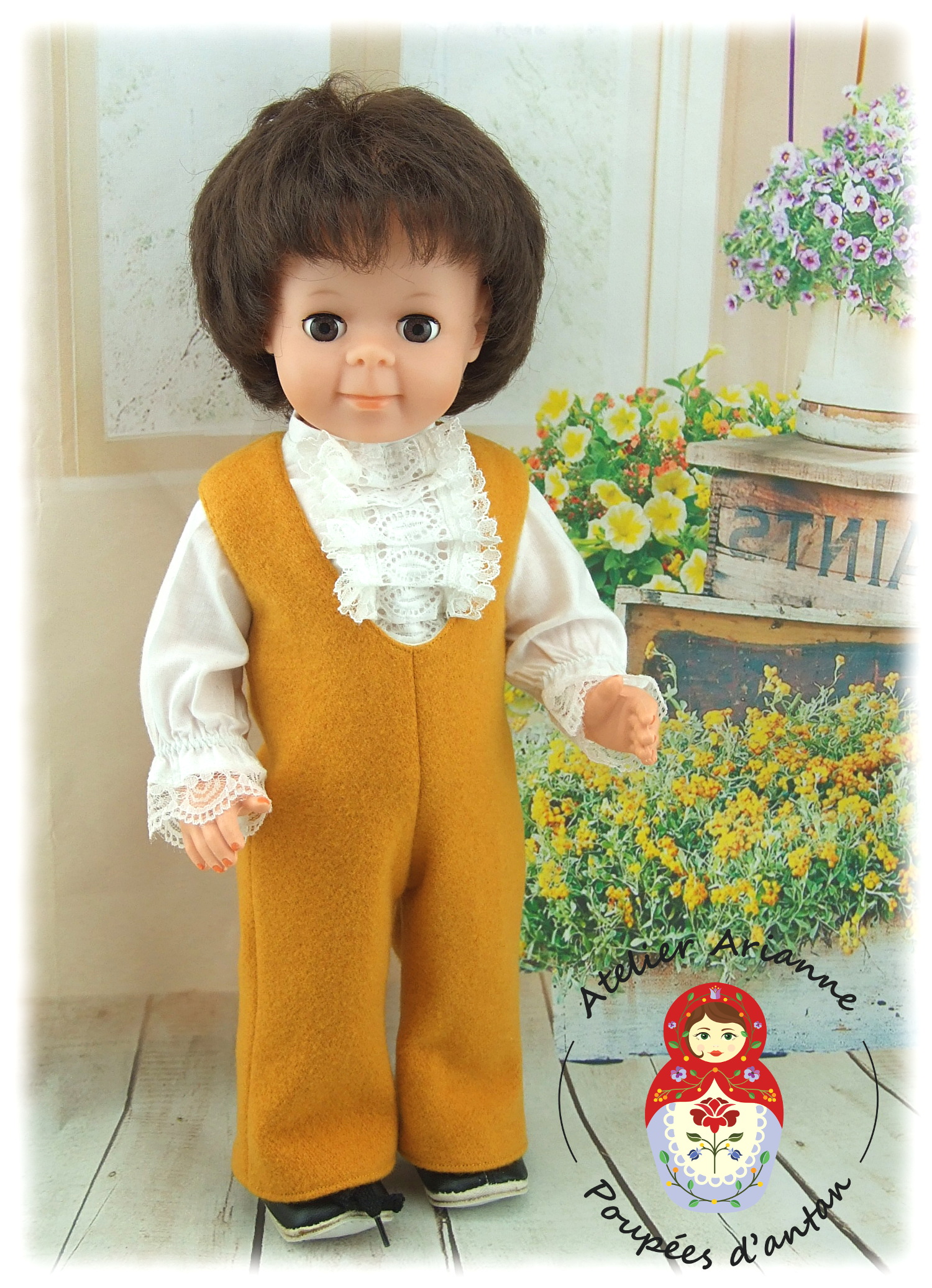 Tenue Octobre 1971 pour poupées Modes et Travaux Jean-Michel