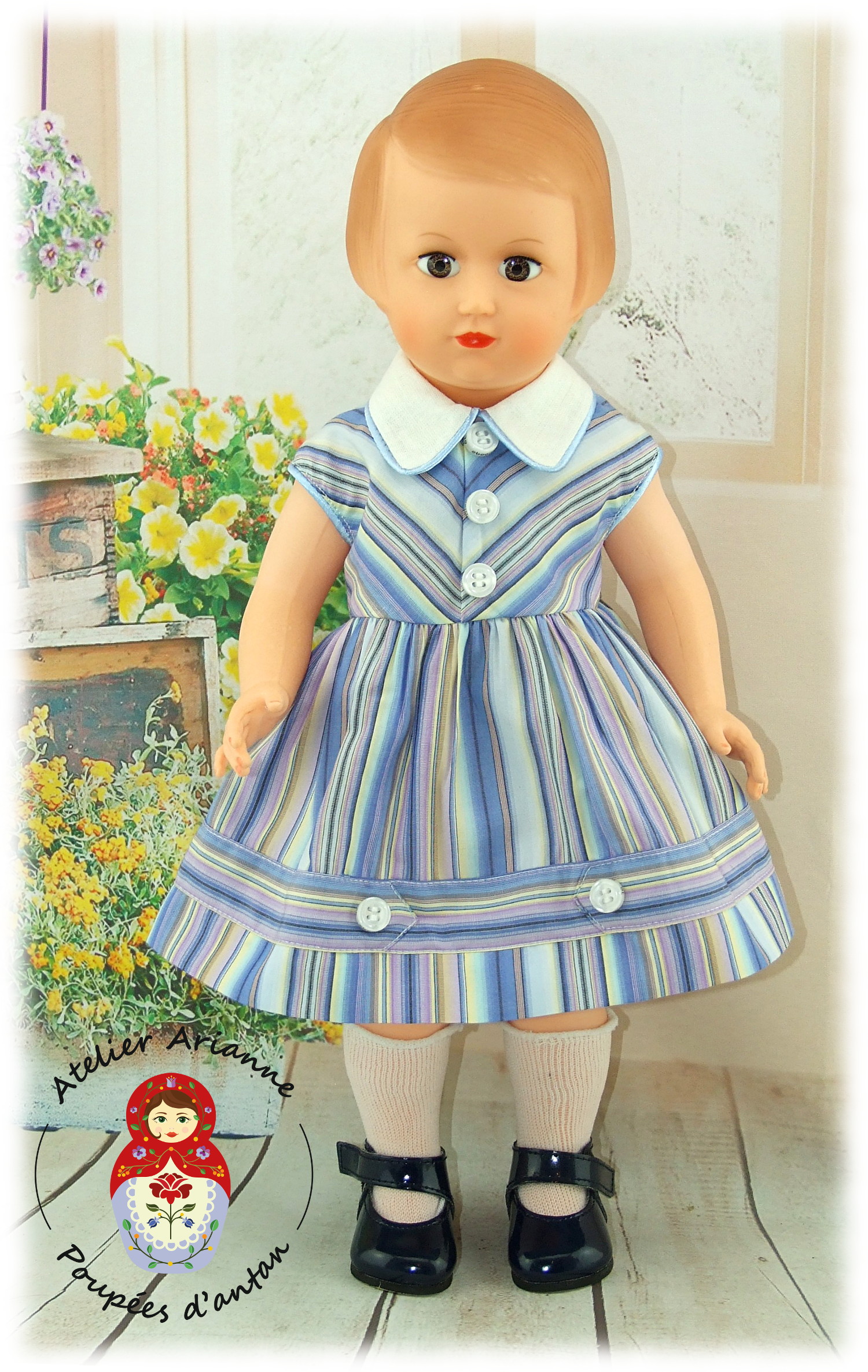 Juin 1957 Tenue pour poupée Françoise de Modes et Travaux