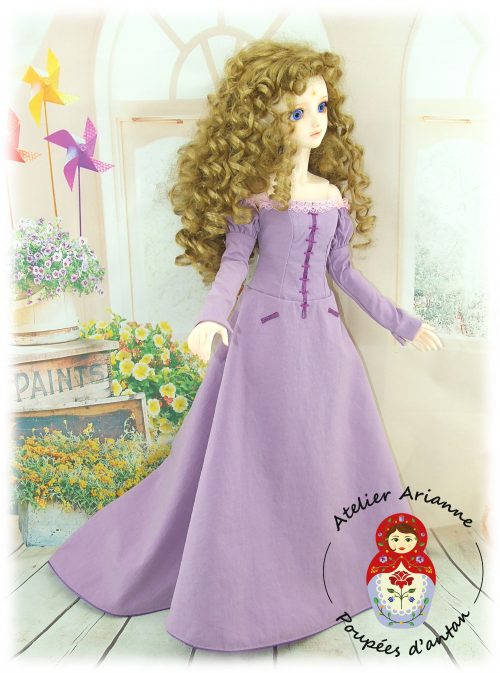 LADY AMALTHEA – reproduction – Tenue exclusive pour poupée BJD 60 cm