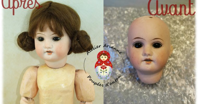 Clinique des poupées – restauration d’une poupée Theodor Recknagel 1907 R/A DEP