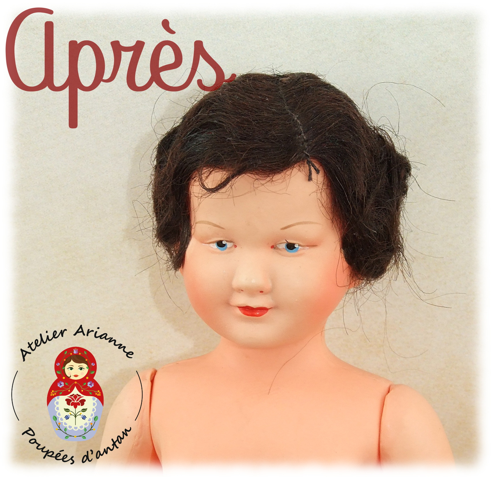 Clinique des poupées –  la petite demoiselle de Petitcollin 27 cm