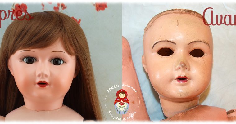 Clinique de poupées – restauration d’une poupée SFBJ 301 Paris