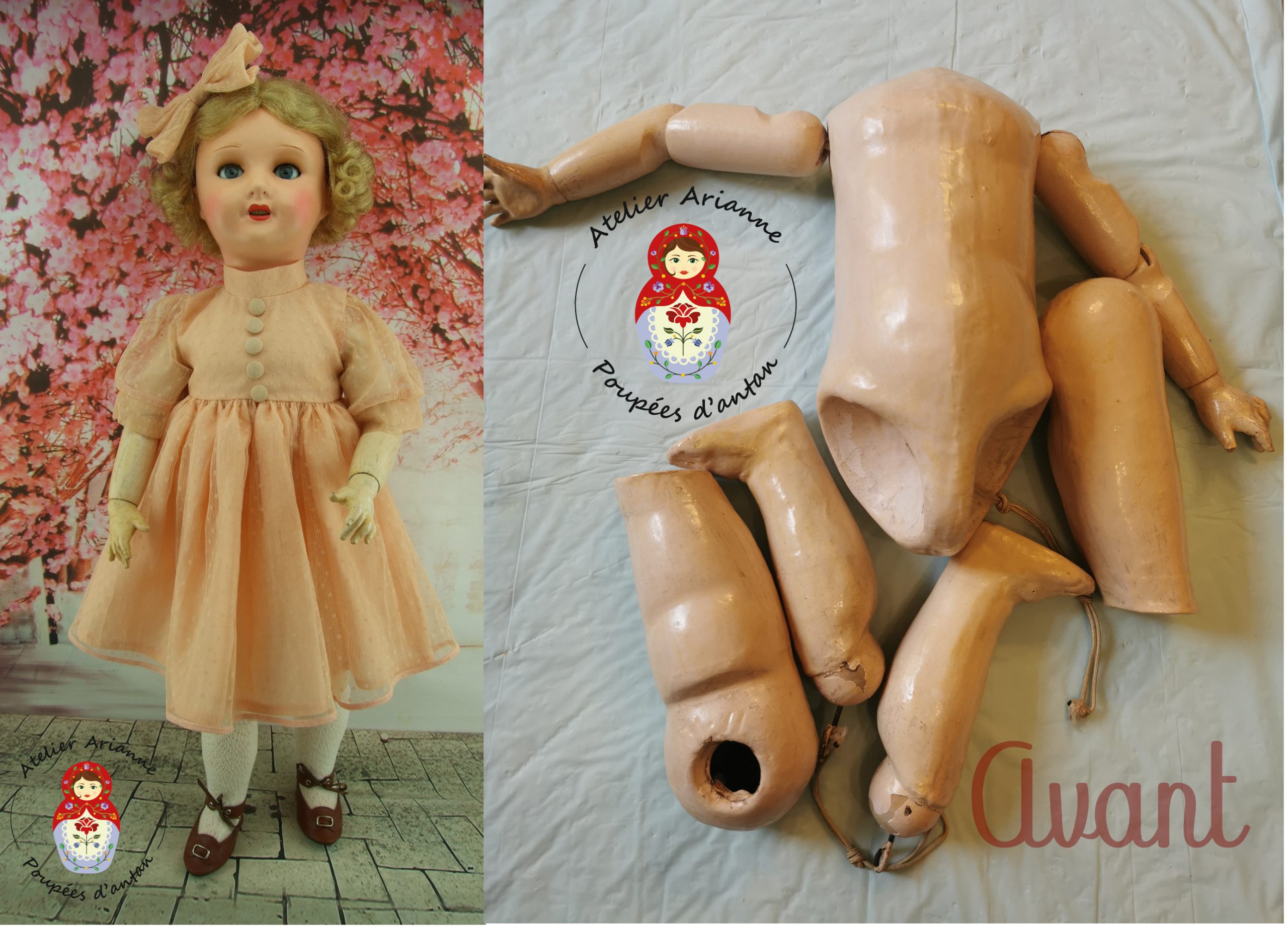 Clinique des poupées, restauration d’une poupée SFBJ