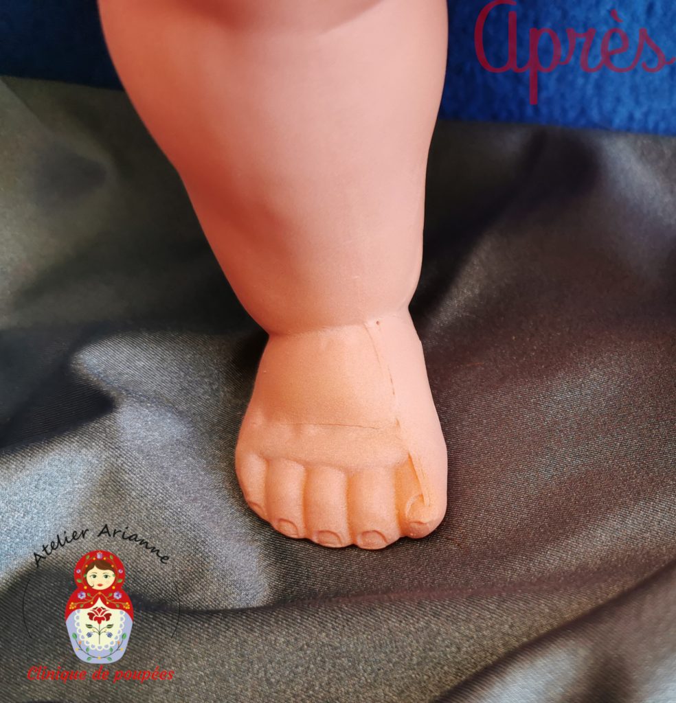 Clinique de poup&eacute;es, Atelier Arianne, R&eacute;paration des baigneurs en cellulo&iuml;d