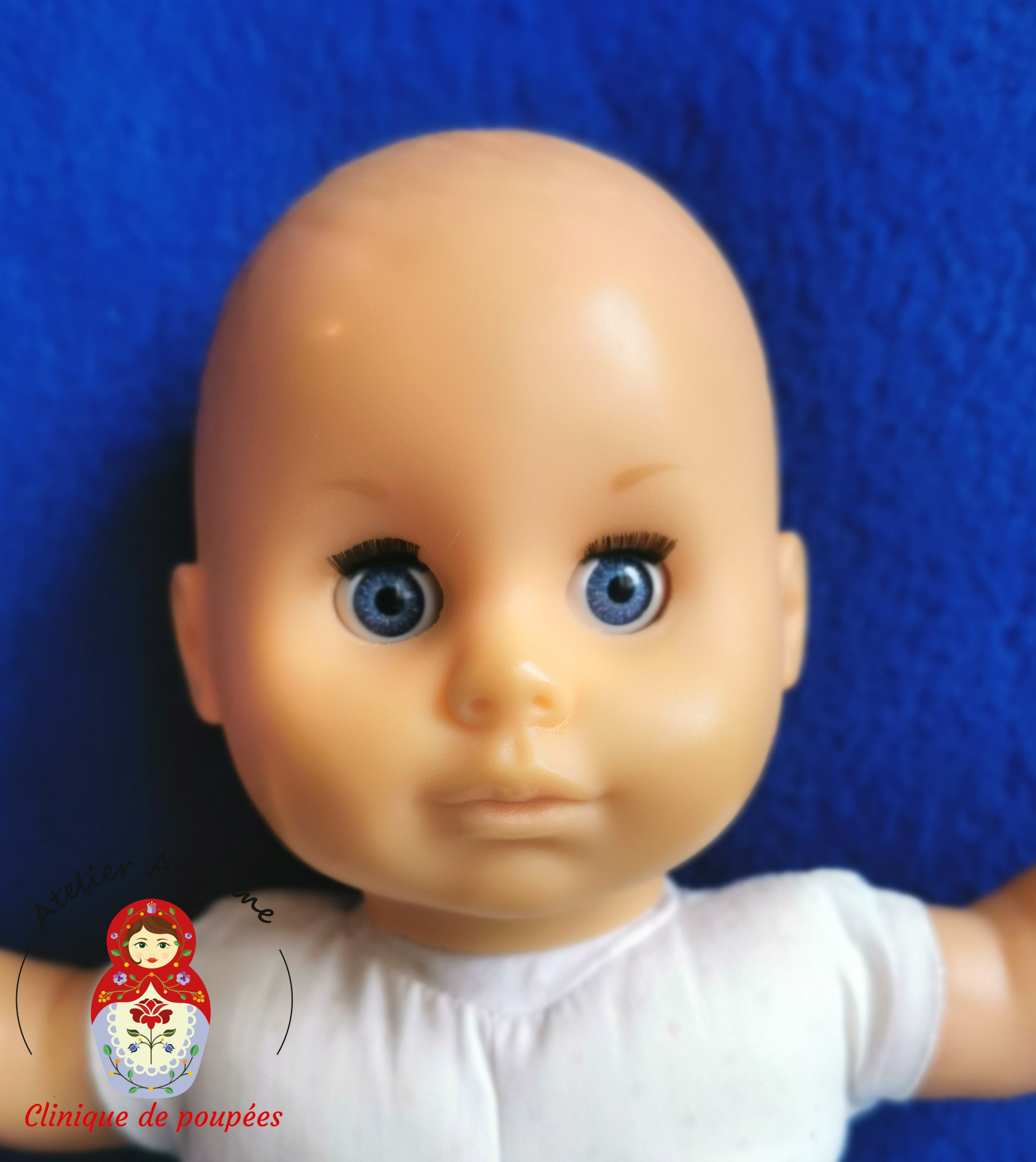 Atelier Arianne- clinique de poupées- restauration poupon Jacky.