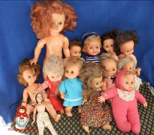 Arianne- Musée de poupées-don-Poupées Bella ,vêtements et chaussures.