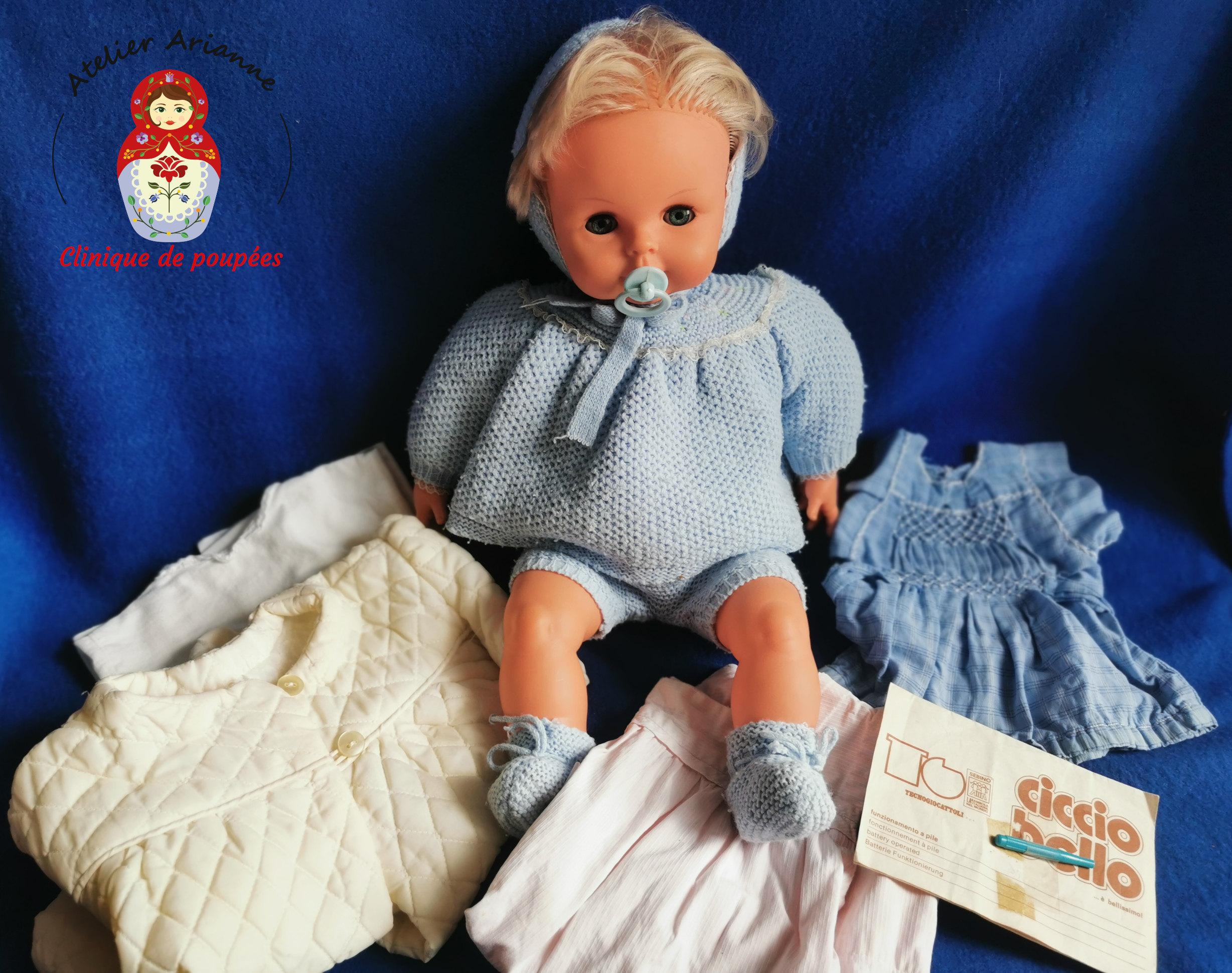 Atelier Arianne – musée des poupées, poupée Ciccio Bello