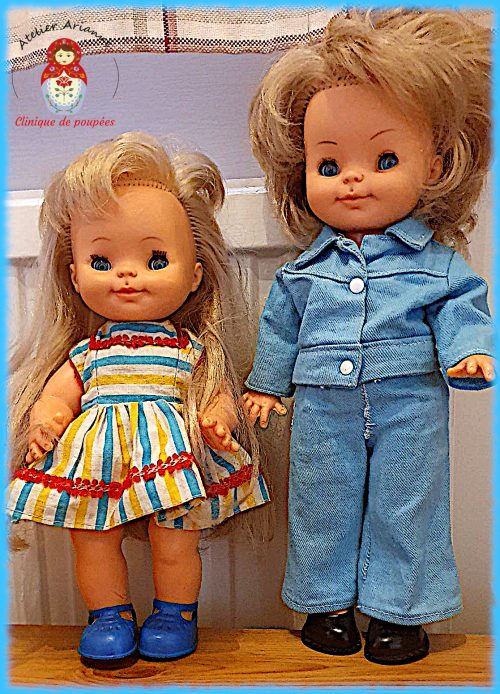 Série : TOUS ENSEMBLE DANS LA VIE DU MUSÉE « Présentation des poupées dans leurs vêtements d’origine » Poupées Bella