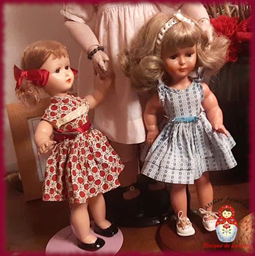 Série : TOUS ENSEMBLE DANS LA VIE DU MUSÉE « Présentation des poupées dans leurs vêtements d’origine » Poupées Bella