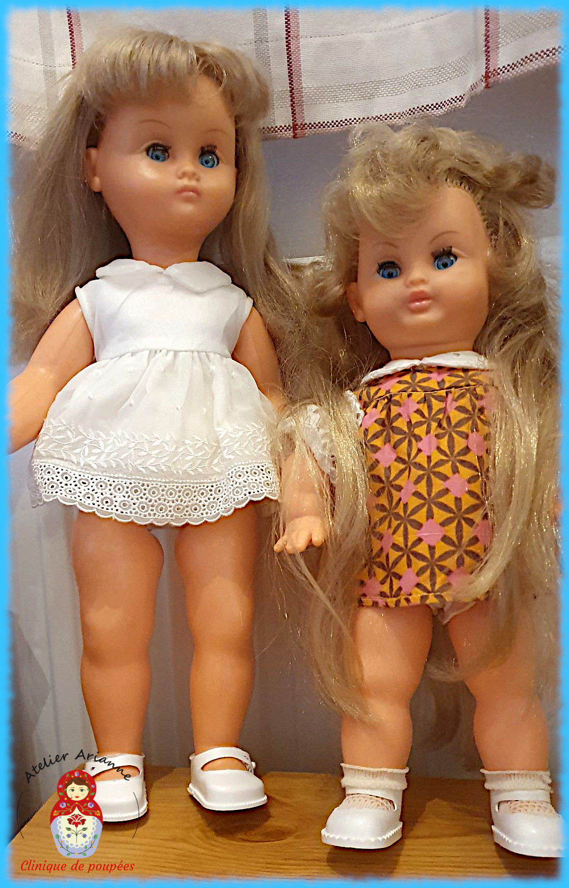 Série : TOUS ENSEMBLE DANS LA VIE DU MUSÉE « Présentation des poupées dans leurs vêtements d’origine » Poupées Bella