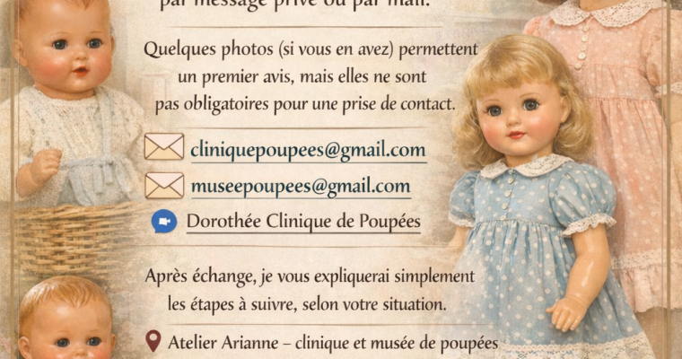Atelier Arianne- clinique et musée de poupées
