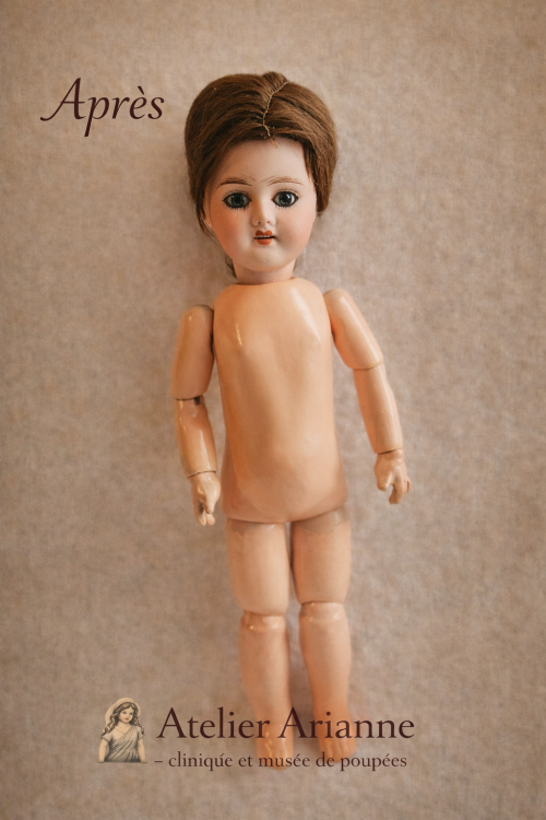 Restauration d’une poupée ancienne en biscuit – Limoges