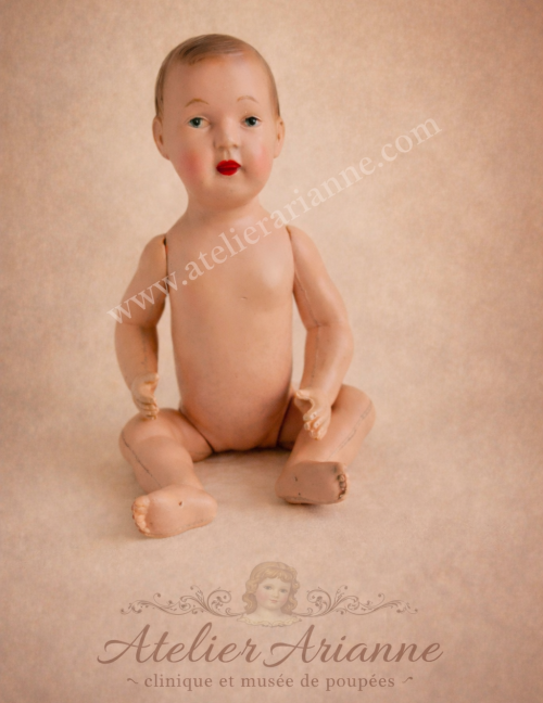 Restauration d’un baigneur SIC de 17,5 cm, généreusement offert à notre musée