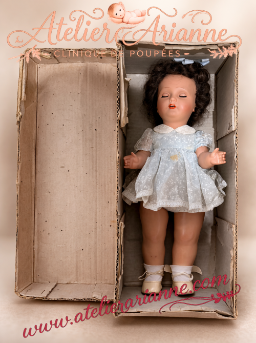 Les Enquêtes d’Atelier Arianne Enquête – Identification d’une poupée Bella Ref. 220/8 (cheveux mohair)