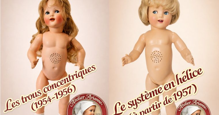 Nadine de Raynal : comparaison des systèmes sonores (1954–1957). Trous concentriques et système en hélice