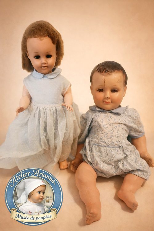 DON DE POUPÉES ANCIENNES : RAYNAL ET PETITCOLLIN EN CELLULOÏD – MÉMOIRE ET ÉMOTION