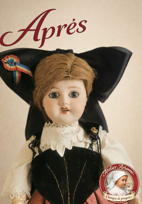 Restauration d’une poupée de Limoges et de ses vêtements d’origine – conservation d’une poupée ancienne