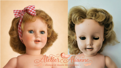 Restauration d’une poupée Raynal ancienne – réparation et reproduction de tenue de poupée