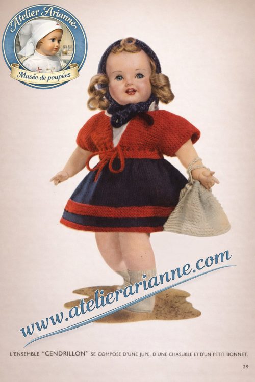 Tenue Cendrillon du livret « J’apprends à tricoter »