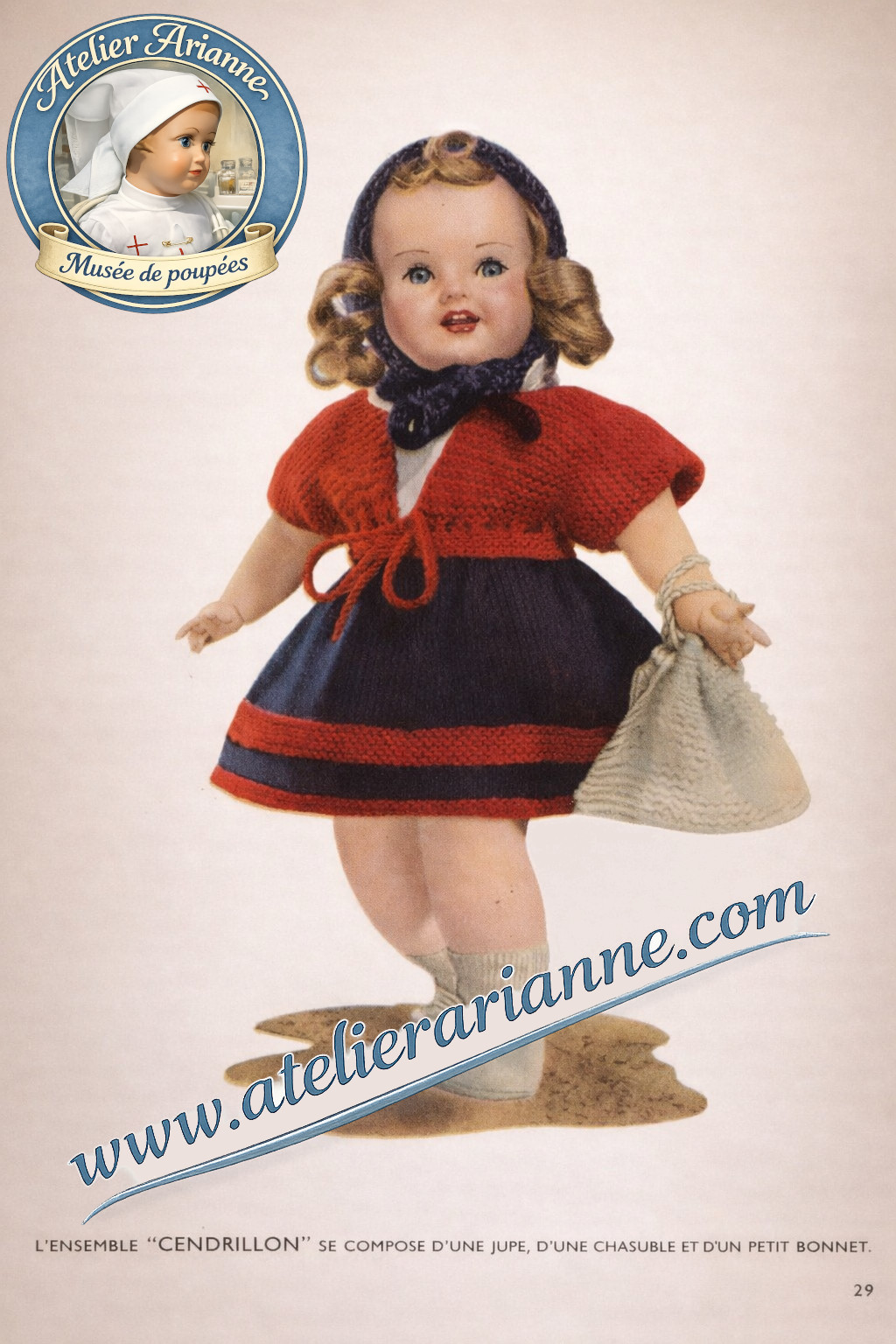Tenue Cendrillon du livret « J’apprends à tricoter »
