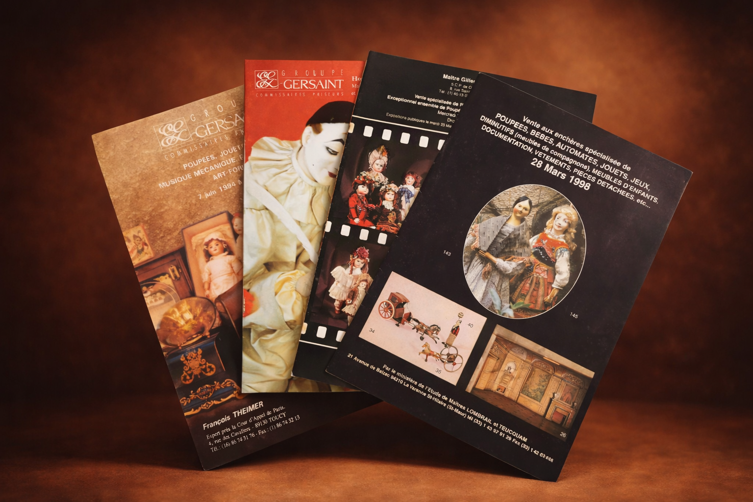 Lot de tissus, mercerie, dentelles et fils anciens pour restauration de poup&eacute;es &ndash; don au mus&eacute;e Atelier Arianne