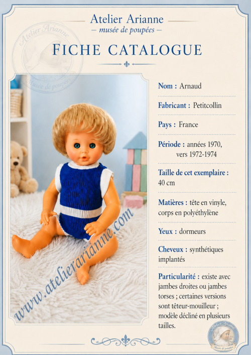 🧸 Arnaud – Petitcollin, années 1970