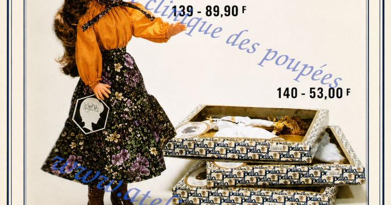 💙 Tous ensemble dans la vie du musée 💙📚 Cathie de Bella dans un catalogue de poupées de 1978 partagé par Louise
