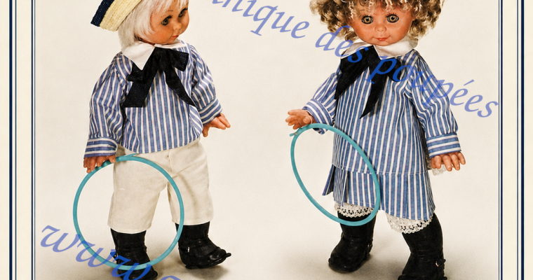💙 Tous ensemble dans la vie du musée 💙📚 Frederich et Petronilla dans un catalogue de poupées de 1978 partagé par Louise