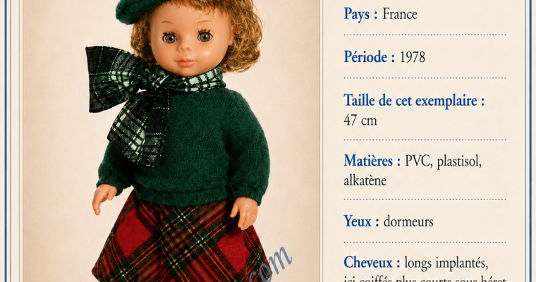 💙 Tous ensemble dans la vie du musée 💙📚 Edith de Bella dans un catalogue de poupées de 1978 partagé par Louise
