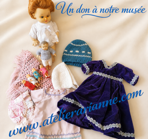 🎁 Un don de poupées et vêtements faits main au musée Atelier Arianne