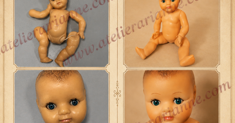 🧸 Clinique de poupées : la restauration d’un petit Baby ancien confié à Atelier Arianne