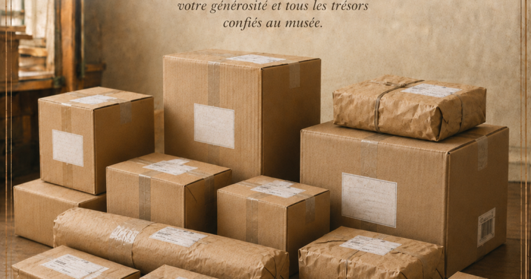 💛 Quand un colis arrive au musée, c’est un morceau de mémoire qui entre avec lui…