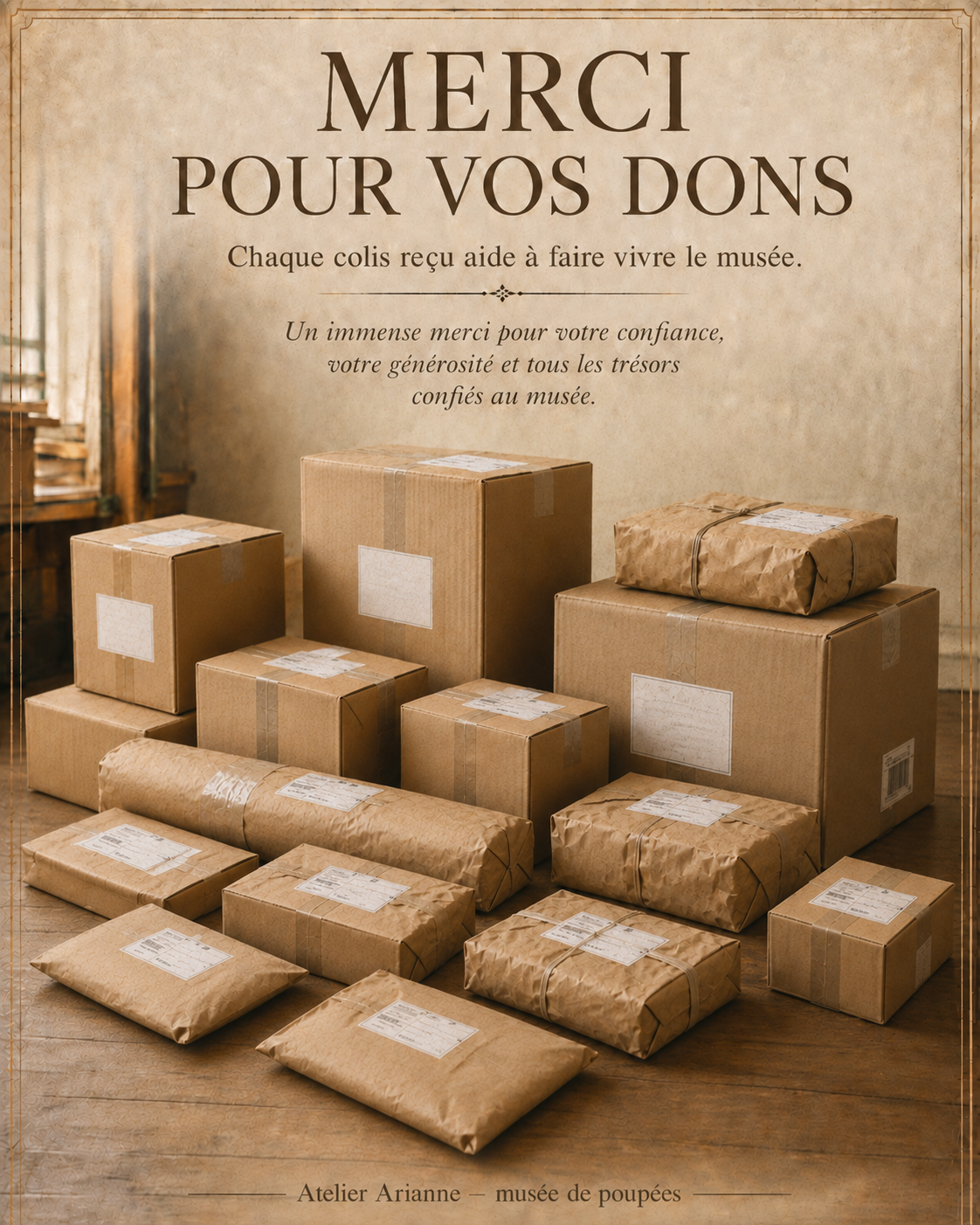 💛 Quand un colis arrive au musée, c’est un morceau de mémoire qui entre avec lui…