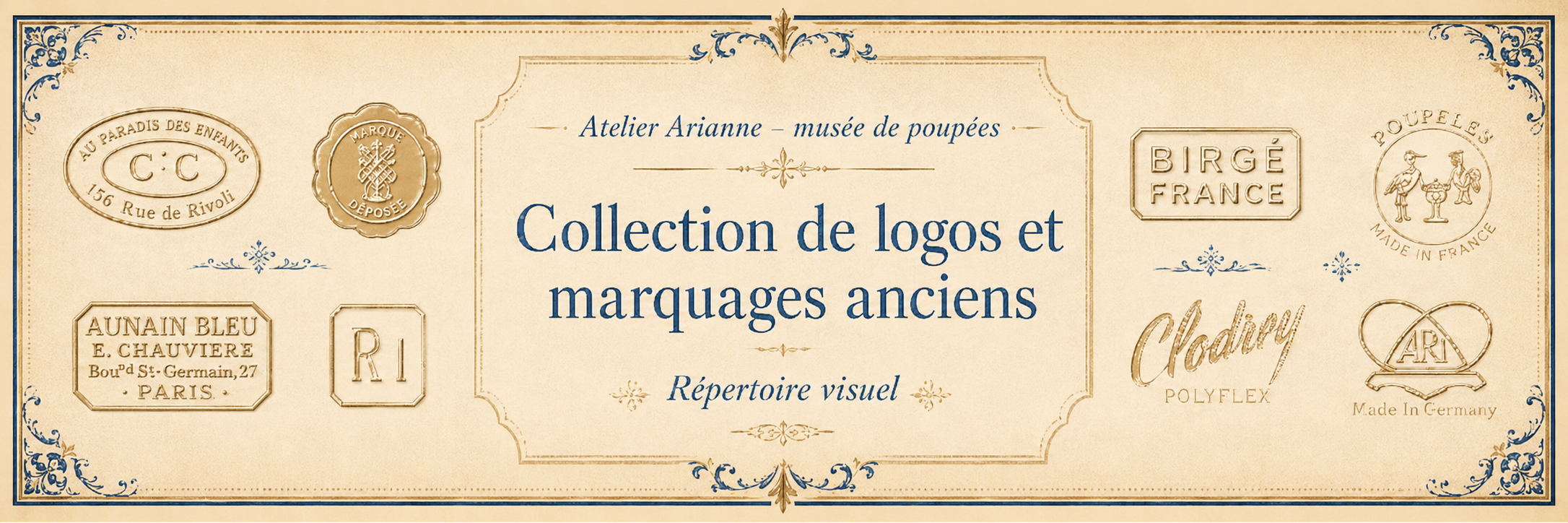 L’encyclopédie des logos et marquages de poupées