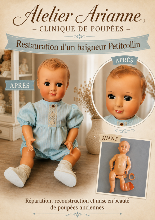 Restauration d’un baigneur Petitcollin en polyéthylène