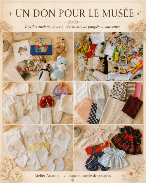 ✨💙 UN DON DE TEXTILES ANCIENS AU MUSÉE ATELIER ARIANNE 💙✨