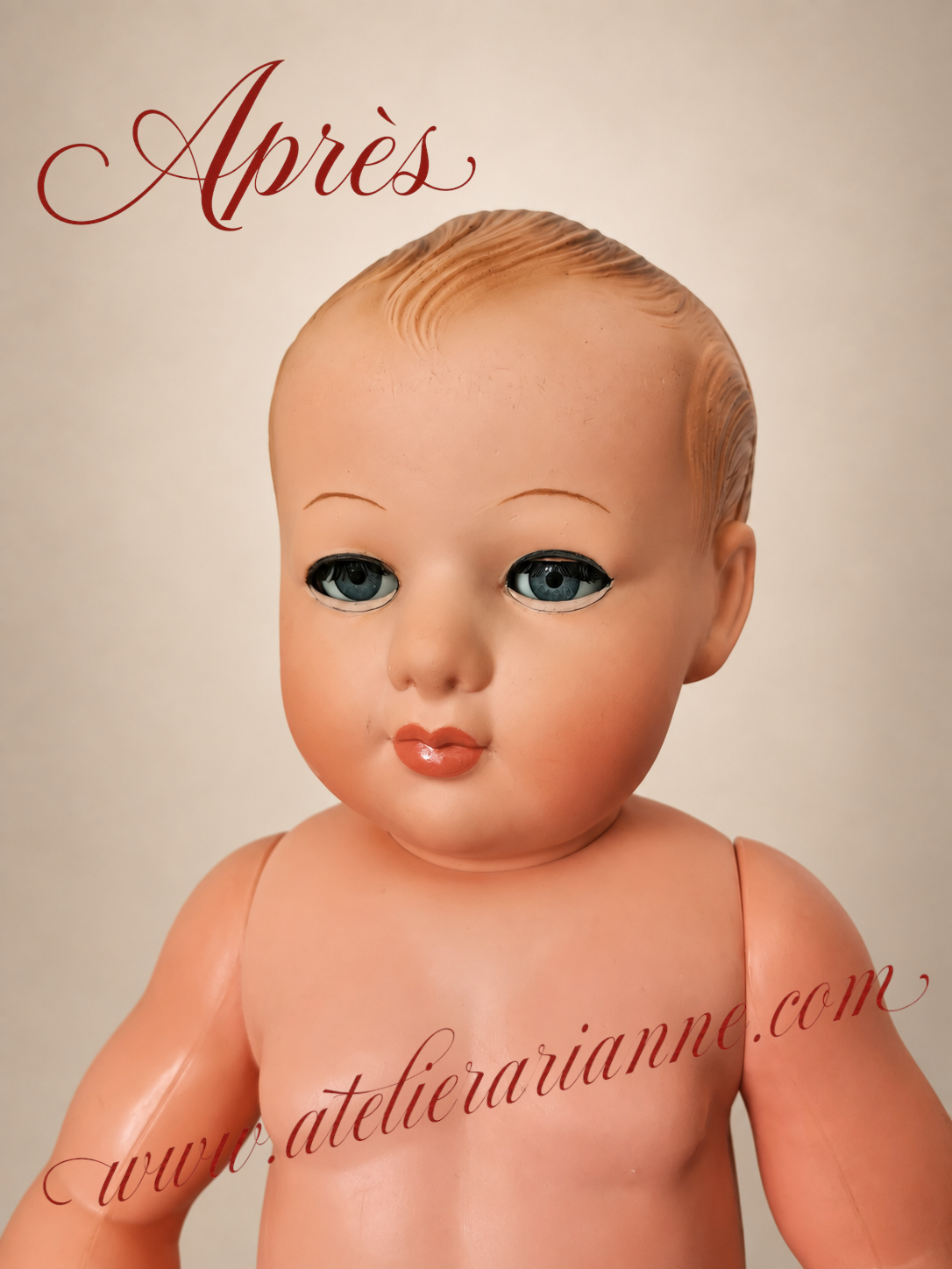 Régis remonté, vu de face.